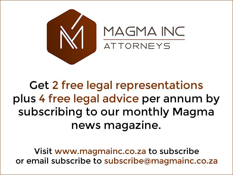 Subscribe to Magma Inc legal newsletter